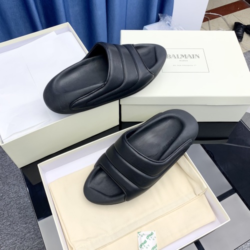 Replica Balmain Slippers For Women #1061989 $92.00 USD for Wholesale