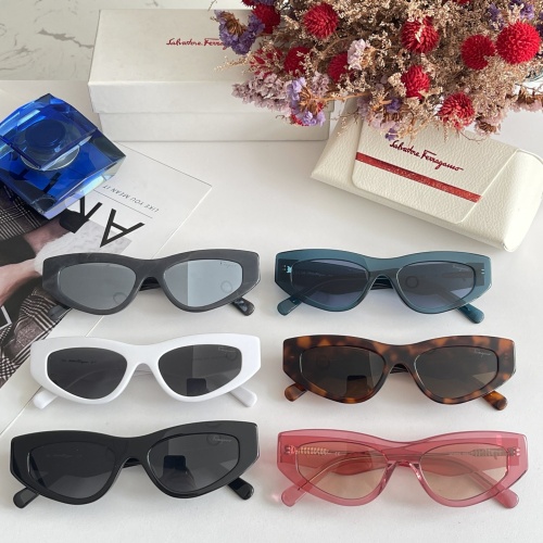 Replica Salvatore Ferragamo AAA Quality Sunglasses #1062282 $60.00 USD for Wholesale