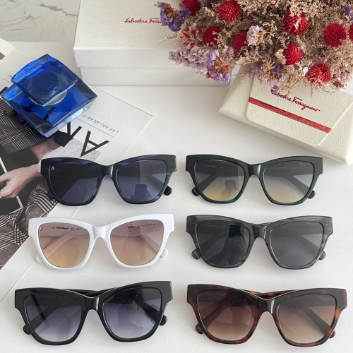 Replica Salvatore Ferragamo AAA Quality Sunglasses #1062286 $60.00 USD for Wholesale
