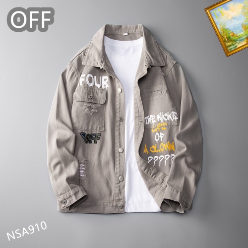 Replica Off-White Jackets Long Sleeved For Men #1063744, $60.00 USD, [ITEM#1063744], Replica Off-White Jackets outlet from China