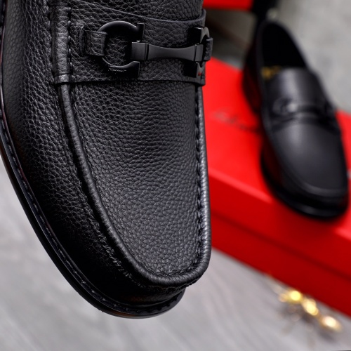 Replica Salvatore Ferragamo Leather Shoes For Men #1066144 $100.00 USD for Wholesale