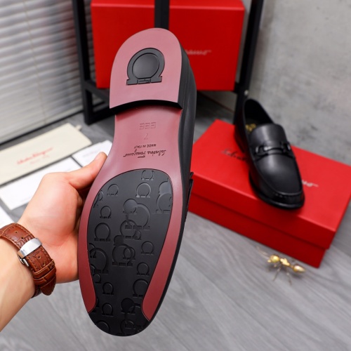 Replica Salvatore Ferragamo Leather Shoes For Men #1066145 $100.00 USD for Wholesale