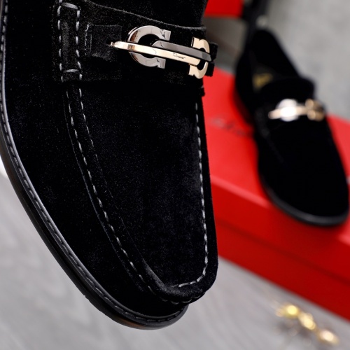 Replica Salvatore Ferragamo Leather Shoes For Men #1066155 $100.00 USD for Wholesale