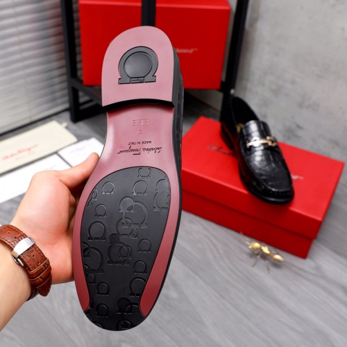 Replica Salvatore Ferragamo Leather Shoes For Men #1066161 $100.00 USD for Wholesale