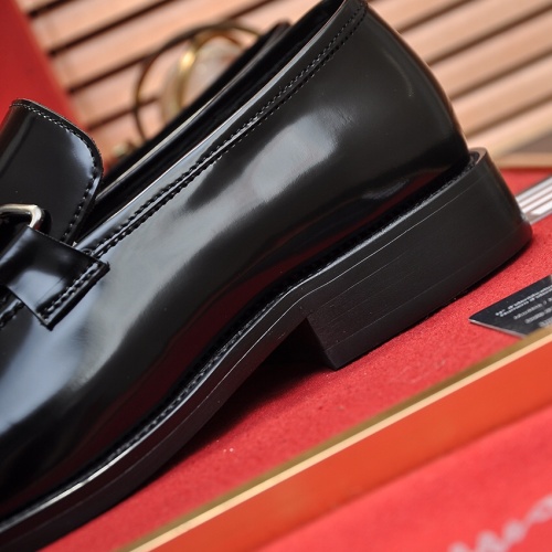 Replica Salvatore Ferragamo Leather Shoes For Men #1066854 $96.00 USD for Wholesale