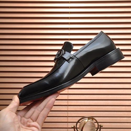 Replica Salvatore Ferragamo Leather Shoes For Men #1066855 $96.00 USD for Wholesale