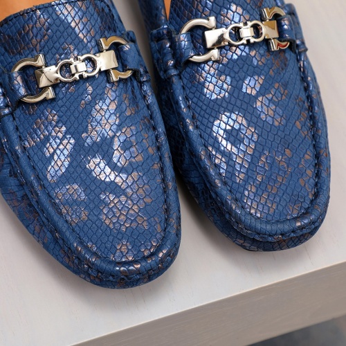 Replica Salvatore Ferragamo Leather Shoes For Men #1066870 $68.00 USD for Wholesale