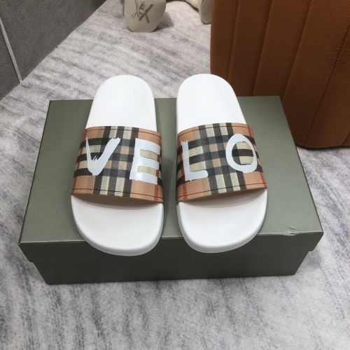 Replica Burberry Slippers For Men #1067000 $45.00 USD for Wholesale
