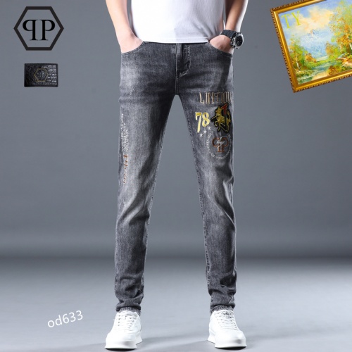 Replica Philipp Plein PP Jeans For Men #1067020 $48.00 USD for Wholesale