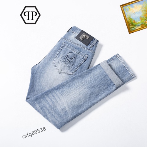 Replica Philipp Plein PP Jeans For Men #1067085 $48.00 USD for Wholesale