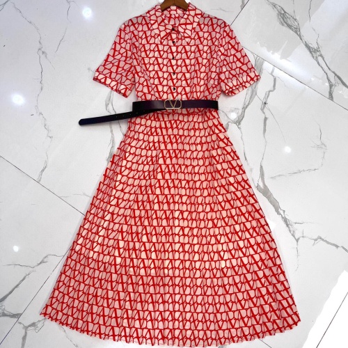 Replica Valentino Dresses Short Sleeved For Women #1067325, $100.00 USD, [ITEM#1067325], Replica Valentino Dresses outlet from China