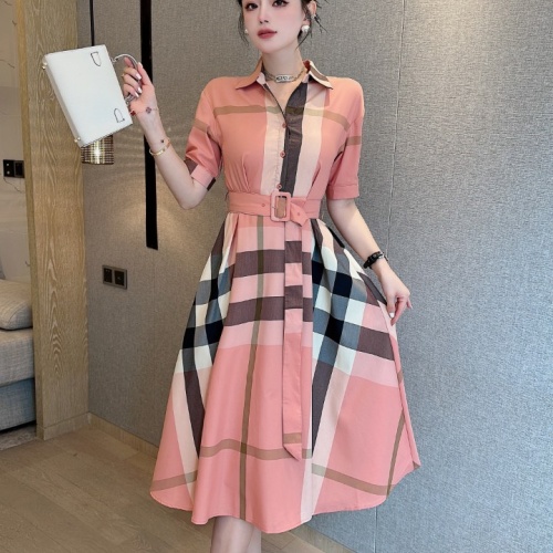 Replica Burberry Dresses Short Sleeved For Women #1067358, $98.00 USD, [ITEM#1067358], Replica Burberry Dresses outlet from China