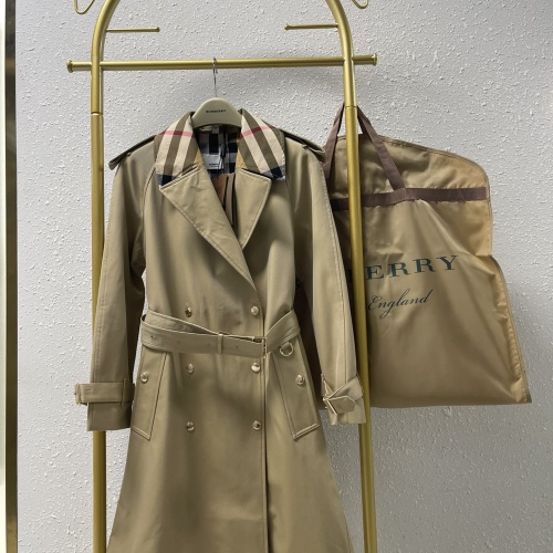 Replica Burberry Trench Coat Long Sleeved For Women #1067389, $210.00 USD, [ITEM#1067389], Replica Burberry Trench Coat outlet from China