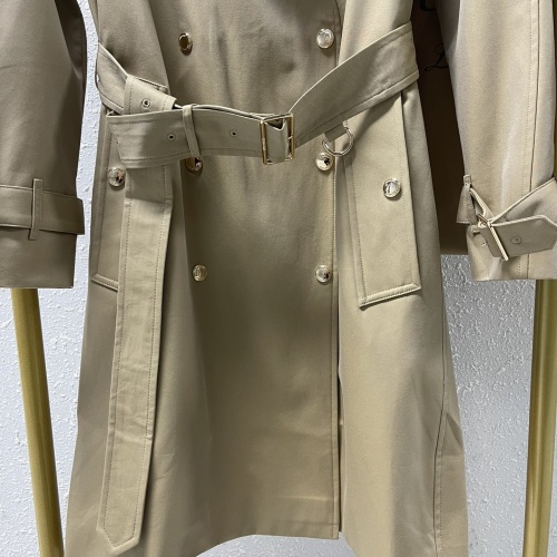 Replica Burberry Trench Coat Long Sleeved For Women #1067389 $210.00 USD for Wholesale
