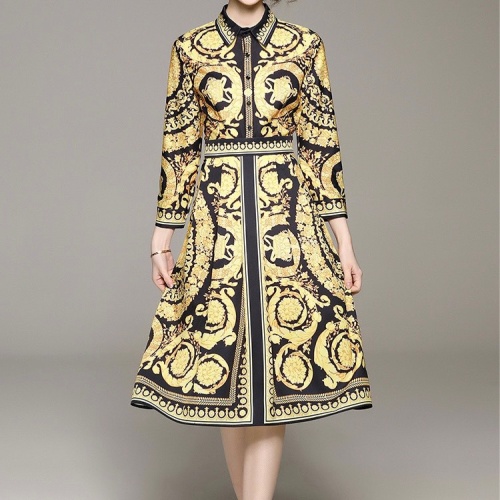 Replica Versace Dresses Long Sleeved For Women #1067416, $64.00 USD, [ITEM#1067416], Replica Versace Dresses outlet from China