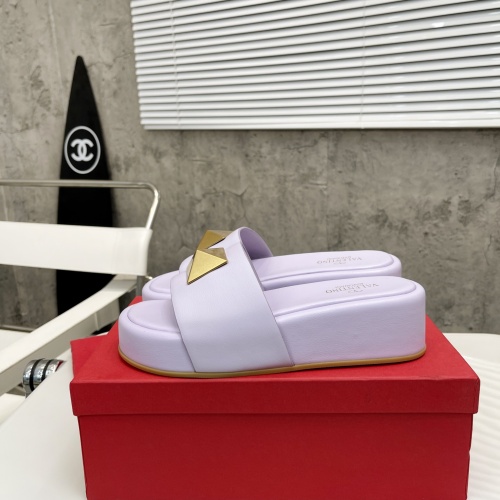 Replica Valentino Slippers For Women #1067613 $80.00 USD for Wholesale
