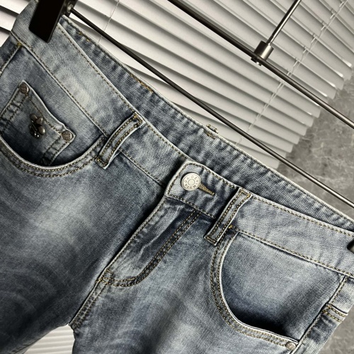 Replica Chrome Hearts Jeans For Men #1068210 $60.00 USD for Wholesale