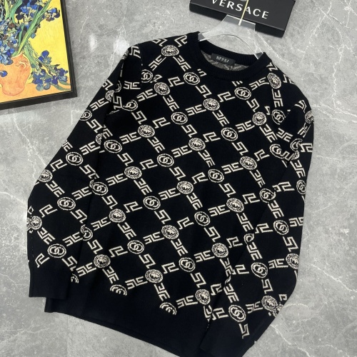 Replica Versace Sweaters Long Sleeved For Men #1068672, $68.00 USD, [ITEM#1068672], Replica Versace Sweaters outlet from China