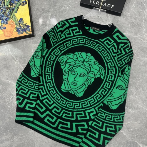 Replica Versace Sweaters Long Sleeved For Men #1068677, $68.00 USD, [ITEM#1068677], Replica Versace Sweaters outlet from China