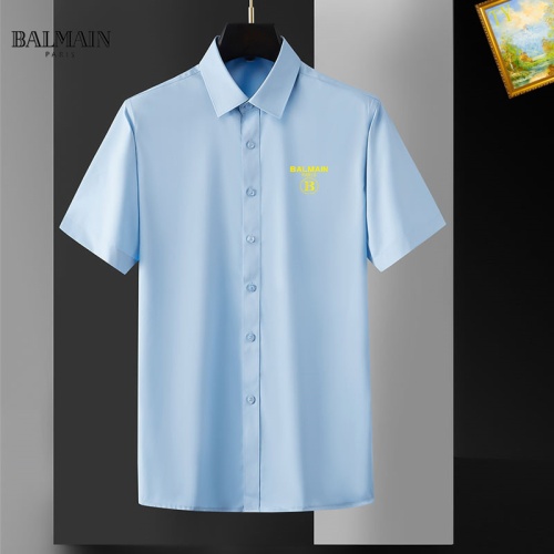 Replica Balmain Shirts Short Sleeved For Men #1069333, $38.00 USD, [ITEM#1069333], Replica Balmain Shirts outlet from China
