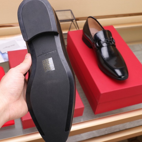 Replica Salvatore Ferragamo Leather Shoes For Men #1070446 $125.00 USD for Wholesale