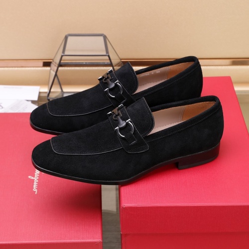 Replica Salvatore Ferragamo Leather Shoes For Men #1070447 $125.00 USD for Wholesale