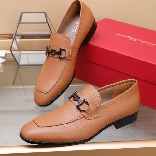 Replica Salvatore Ferragamo Leather Shoes For Men #1070448, $125.00 USD, [ITEM#1070448], Replica Salvatore Ferragamo Leather Shoes outlet from China