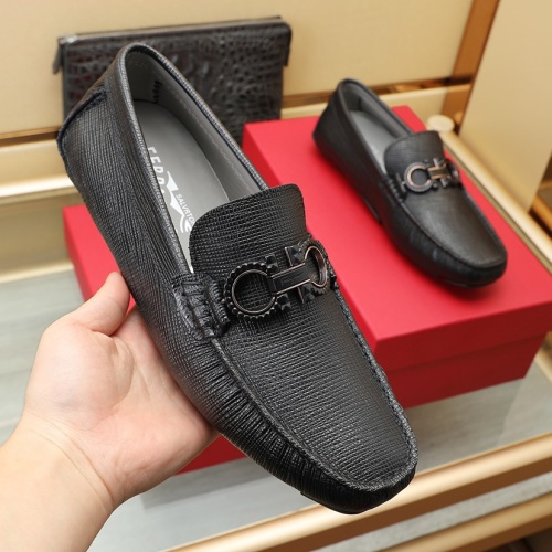 Replica Salvatore Ferragamo Leather Shoes For Men #1070462 $102.00 USD for Wholesale