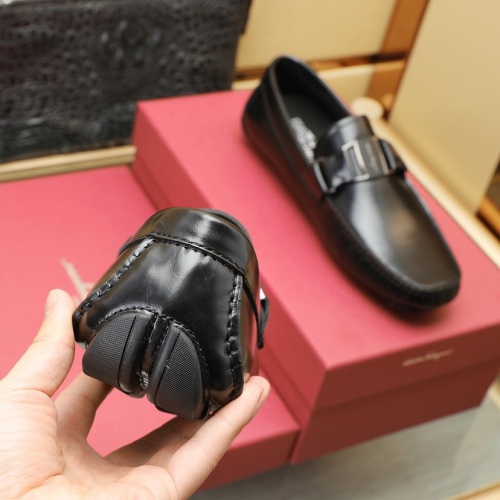 Replica Salvatore Ferragamo Leather Shoes For Men #1070466 $130.00 USD for Wholesale