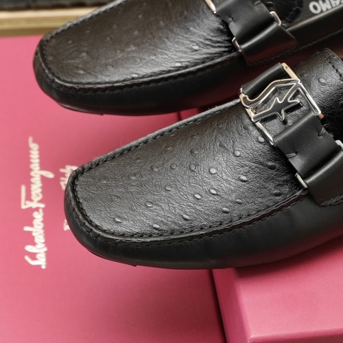 Replica Salvatore Ferragamo Leather Shoes For Men #1070467 $130.00 USD for Wholesale