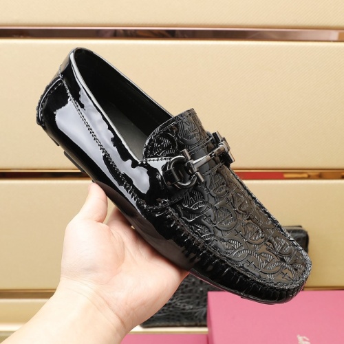 Replica Salvatore Ferragamo Leather Shoes For Men #1070471 $130.00 USD for Wholesale