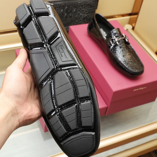 Replica Salvatore Ferragamo Leather Shoes For Men #1070471 $130.00 USD for Wholesale