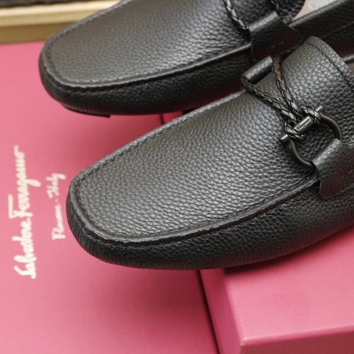 Replica Salvatore Ferragamo Leather Shoes For Men #1070474 $130.00 USD for Wholesale