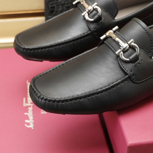 Replica Salvatore Ferragamo Leather Shoes For Men #1070476 $130.00 USD for Wholesale