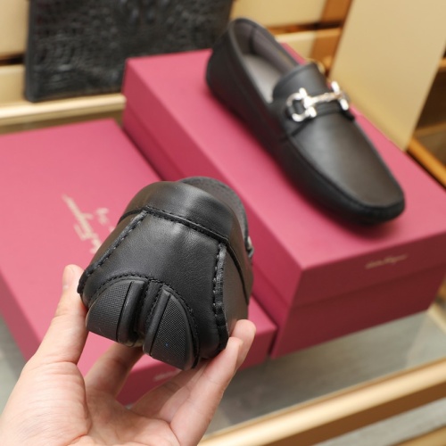 Replica Salvatore Ferragamo Leather Shoes For Men #1070476 $130.00 USD for Wholesale