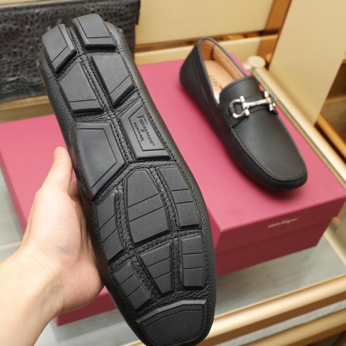 Replica Salvatore Ferragamo Leather Shoes For Men #1070477 $130.00 USD for Wholesale