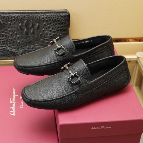Replica Salvatore Ferragamo Leather Shoes For Men #1070479 $130.00 USD for Wholesale