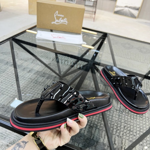 Replica Christian Louboutin CL Slippers For Men #1070501 $60.00 USD for Wholesale
