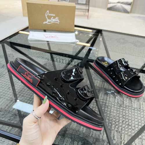 Replica Christian Louboutin CL Slippers For Men #1070502 $60.00 USD for Wholesale