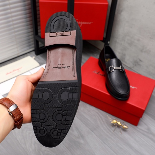 Replica Salvatore Ferragamo Leather Shoes For Men #1070665 $82.00 USD for Wholesale