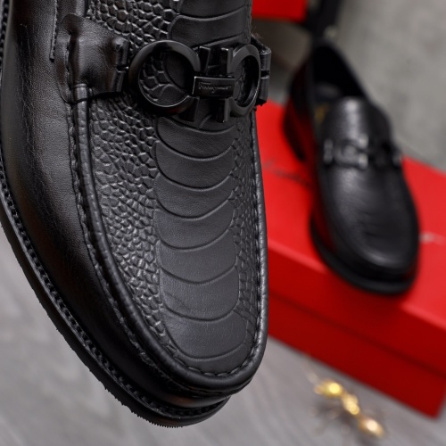 Replica Salvatore Ferragamo Leather Shoes For Men #1070667 $82.00 USD for Wholesale