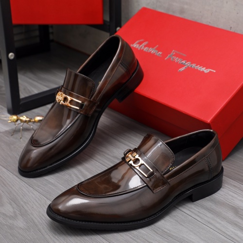 Replica Salvatore Ferragamo Leather Shoes For Men #1070672, $82.00 USD, [ITEM#1070672], Replica Salvatore Ferragamo Leather Shoes outlet from China