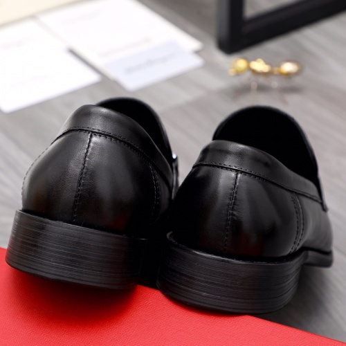 Replica Salvatore Ferragamo Leather Shoes For Men #1070673 $82.00 USD for Wholesale