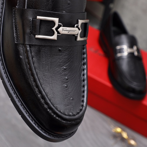 Replica Salvatore Ferragamo Leather Shoes For Men #1070674 $82.00 USD for Wholesale