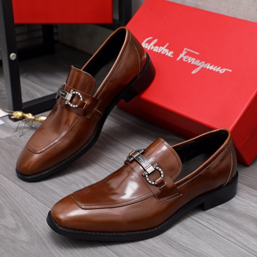Replica Salvatore Ferragamo Leather Shoes For Men #1070675, $98.00 USD, [ITEM#1070675], Replica Salvatore Ferragamo Leather Shoes outlet from China
