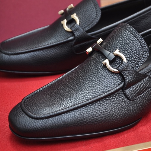 Replica Salvatore Ferragamo Leather Shoes For Men #1070678 $102.00 USD for Wholesale