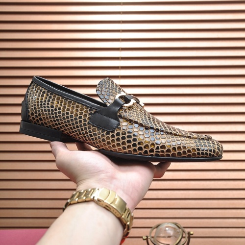 Replica Salvatore Ferragamo Leather Shoes For Men #1070680 $102.00 USD for Wholesale