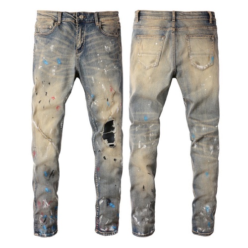 Replica Amiri Jeans For Men #1070977, $64.00 USD, [ITEM#1070977], Replica Amiri Jeans outlet from China