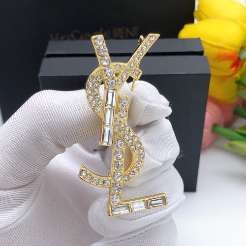 Replica Yves Saint Laurent Brooches For Women #1072254 $29.00 USD for Wholesale