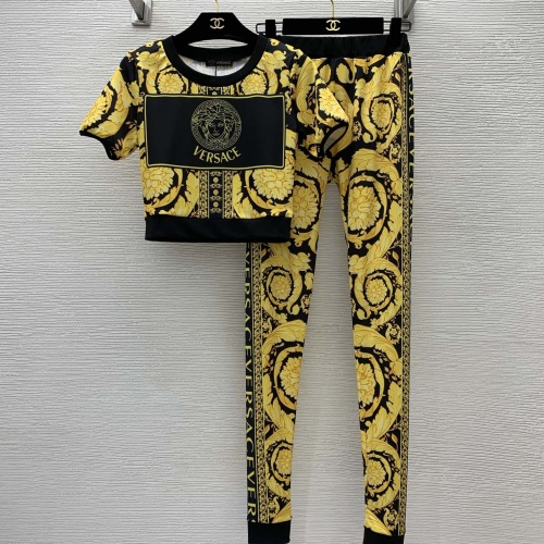 Replica Versace Tracksuits Short Sleeved For Women #1072593, $85.00 USD, [ITEM#1072593], Replica Versace Tracksuits outlet from China